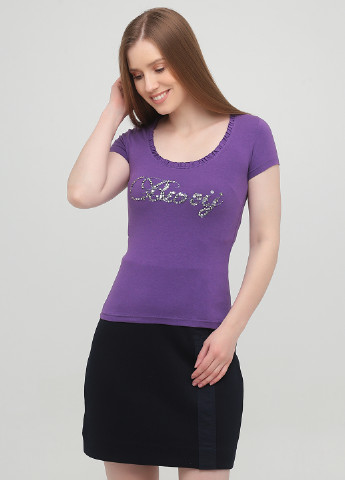 Фиолетовая кэжуал футболка B.Weij