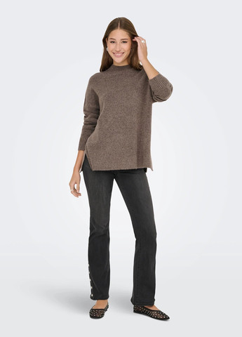 Коричневый зимний свитер Only