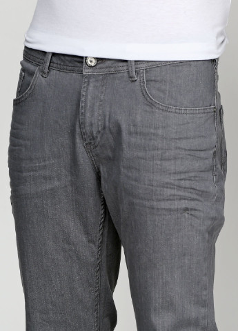 Серые демисезонные прямые джинсы Madoc
