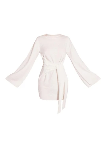 Молочна кежуал cукня сукня светр PrettyLittleThing однотонна