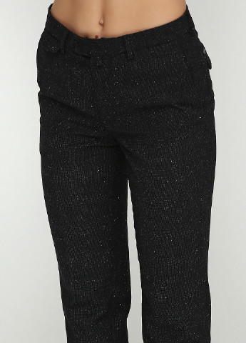 Черные кэжуал демисезонные прямые брюки Pedro Del Hierro