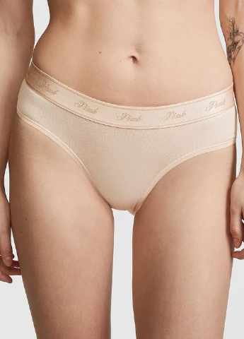 Бежевый демисезонный комплект (бюст, трусики) Victoria's Secret