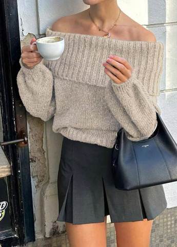 Бежевий демісезонний светр SHEIN