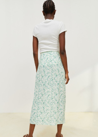 Белая с рисунком юбка H&M