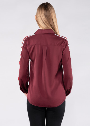 Бордовая демисезонная блуза Zara