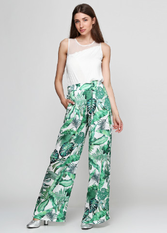 Зеленые кэжуал летние прямые брюки Miss Poem
