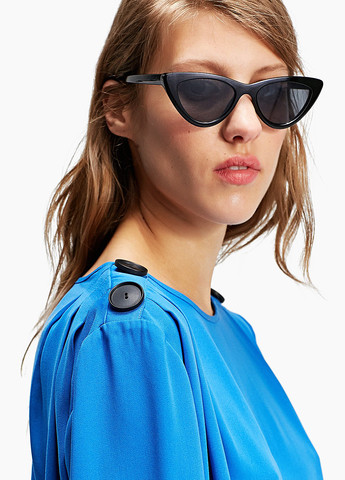 Світло-синя блуза Stradivarius