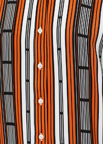 Оранжевая кэжуал рубашка с геометрическим узором KOTON