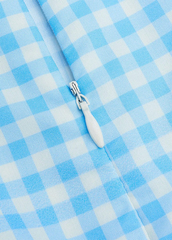 Синя кежуал сукня а-силует SHEIN в клітинку