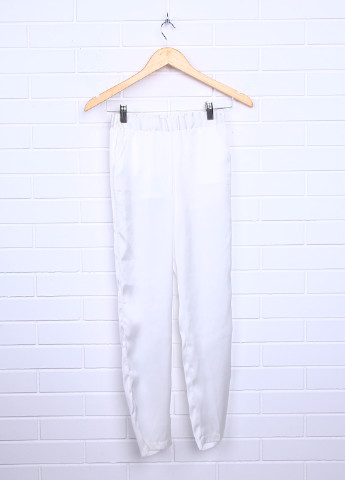 Белые кэжуал демисезонные со средней талией брюки Laura Biagiotti