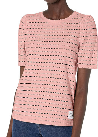 Розовая кэжуал футболка Calvin Klein