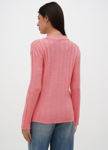 Коралловый демисезонный свитер Sassofono