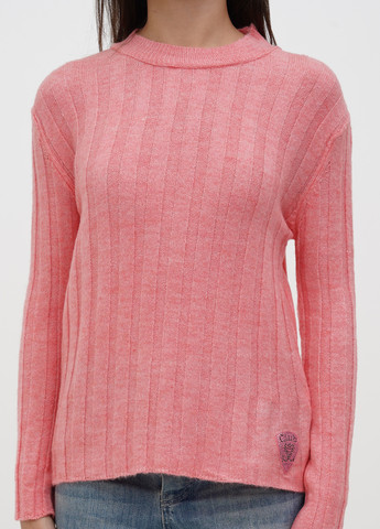 Коралловый демисезонный свитер Sassofono