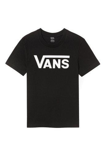Черная летняя футболка Vans
