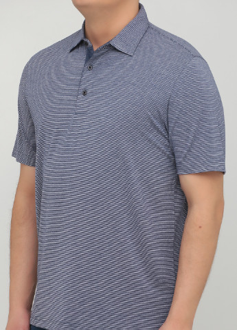 Серо-синяя футболка-поло для мужчин Greg Norman в полоску