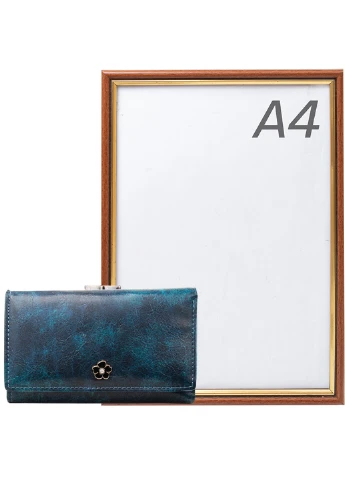 Жіночий шкіряний гаманець 14,5х8,5х3 см 4U Cavaldi (195547541)