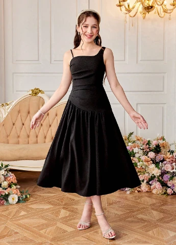 Чорна сукня SHEIN (331624201)