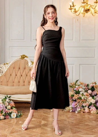 Чорна сукня SHEIN (331624201)
