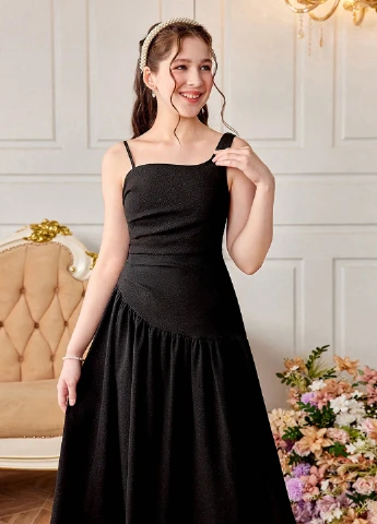 Чорна сукня SHEIN (331624201)