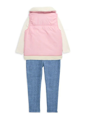 Комбинированный демисезонный комплект (лонгслив, жилет, леггинсы) Tommy Hilfiger