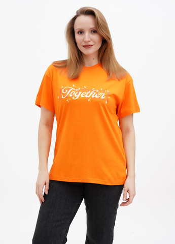 Оранжевая летняя футболка Local Heroes