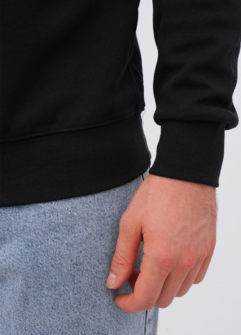 Чорний світшот K.O.R однотонний без декору (362378211)