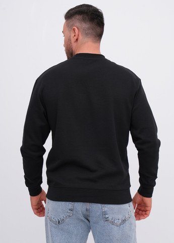 Чорний світшот K.O.R однотонний без декору (362378211)