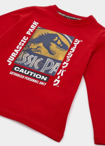 Красный демисезонный кэжуал лонгслив Original Marines динозавр