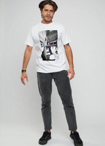 Біла футболка чоловіча YAPPI