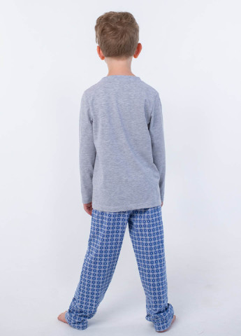 Комбинированная всесезон пижама (лонгслив, брюки) лонгслив + брюки Vidoli