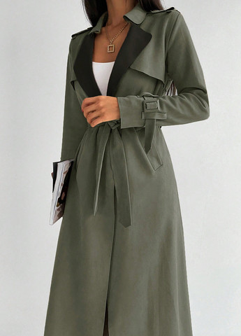 Плащ SHEIN тренчкот на завязках демисезон (332519673)