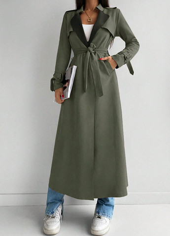 Плащ SHEIN тренчкот на завязках демисезон (332519673)