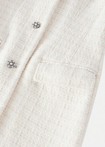 Молочне зимнє Пальто однобортне SHEIN