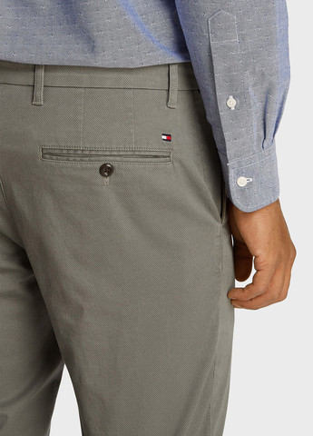 Серые классические, кэжуал демисезонные чиносы брюки Tommy Hilfiger