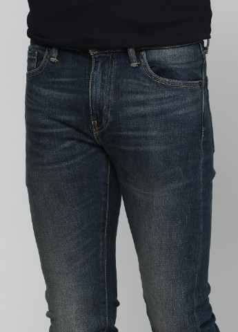 Темно-синие демисезонные слим джинсы Levi's