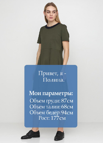 Оливкова (хакі) кежуал платье Cos однотонна