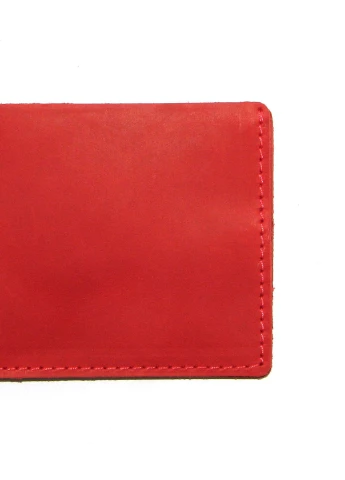 Подарочный набор №2 (портмоне + обложка на права, ID паспорт) красный DNK Leather (253942867)