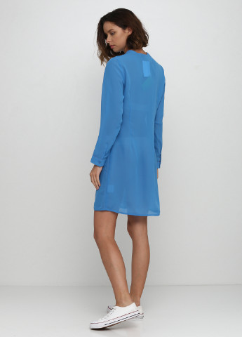 Синя кежуал сукня сорочка Nitya однотонна