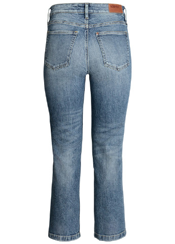 Джинси H&M прямі однотонні блакитні джинсові
