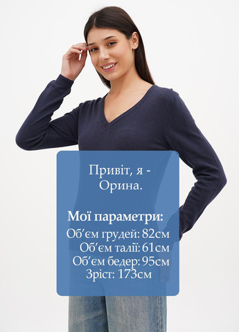 Світло-синій демісезонний пуловер пуловер Sassofono