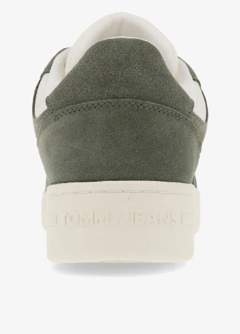 Сіро-зелені кросівки демісезон Tommy Hilfiger TJM BASKET LEATHER