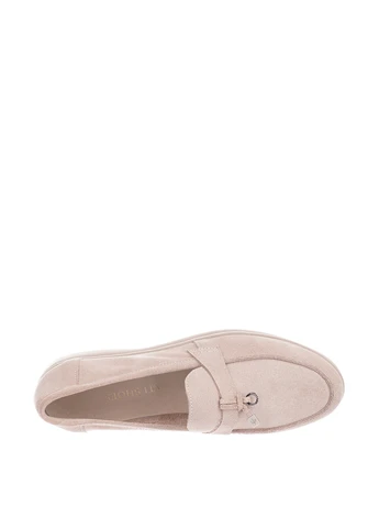 Kati Shoes Туфли лоферы бежевый з натуральная замша, украина — демисезон (324632358)