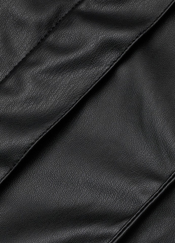 Черная кэжуал рубашка однотонная H&M