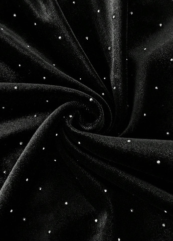 Чорна вечірня сукня кльош SHEIN однотонна