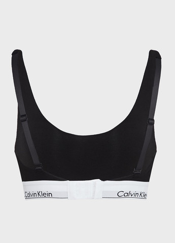 Чёрный топ бюстгальтер Calvin Klein без косточек хлопок