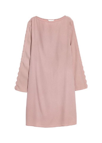 Світло-рожева кежуал сукня а-силует H&M однотонна