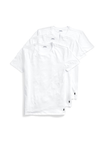 Біла футболка (3 шт.) з коротким рукавом Ralph Lauren