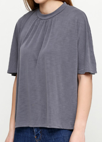 Темно-серая летняя блуза Mavi