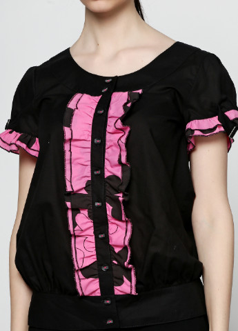 Малиновая демисезонная блуза с коротким рукавом Vestis