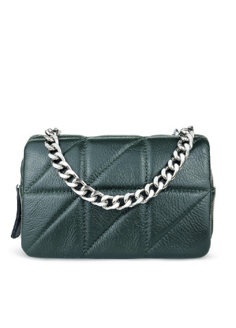 Модна жіноча темно-зелена сумочка крос-боді шкіряна Fashion (251385032)